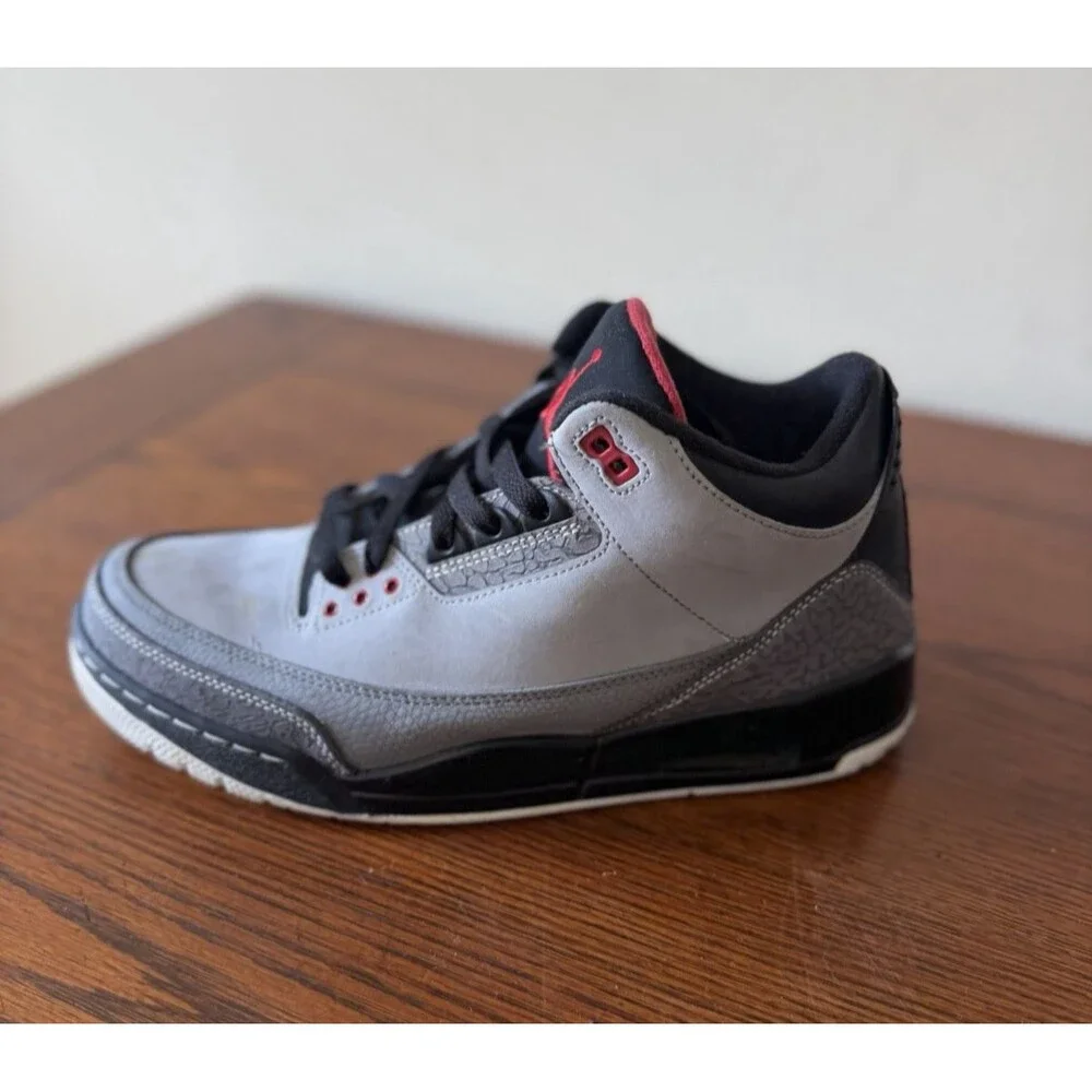 Size 10 - Air Jordan 3 Retro Stealth Sneakers Men's 136064-003 Shoes 2011